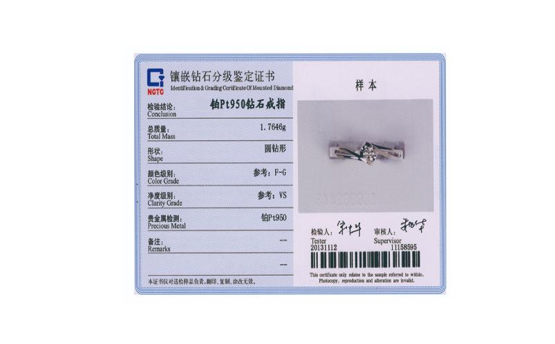 NGTC證書 NGTC證書